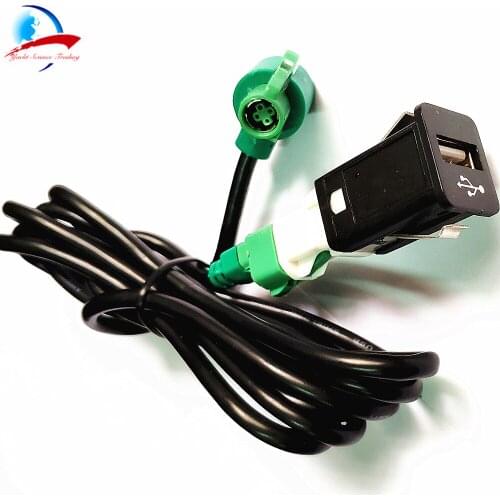 1Pcs USB Retrofit Cable with Socket Glove Box Auxiliary USB Adapter USB Kit for BMW F20 F21 F30 F31 F36 G30 G31 F64 F48 F60 F35