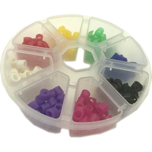 160 pcs/box Dental Code Rings Standard Color Recognition Colorful Rings Soft silicone Fit all hand instruments Dentist materials
