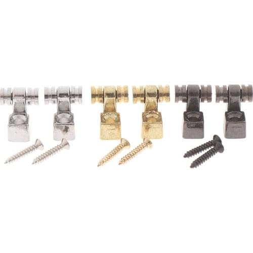 2Pcs Roller Style String Retainers Tree for Strat Electric Guitar Parts Tools Musical Instrument Accessories