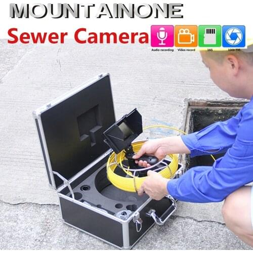 20M 4.3 inch 17mm Handheld Industrial Pipe Sewer Inspection Video Camera IP68 Waterproof Drain Pipe Sewer Inspection Camera Sy