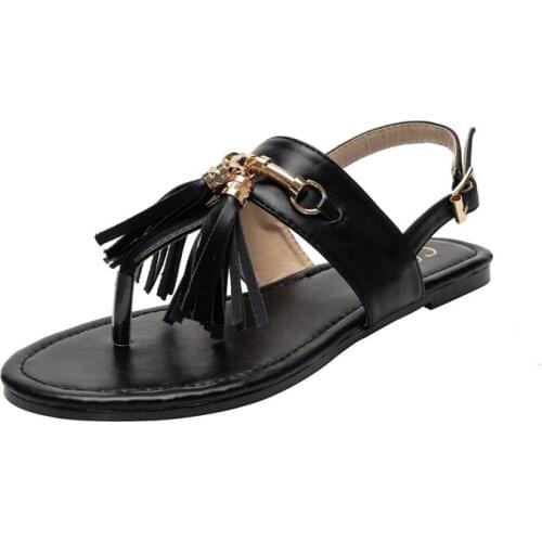 2021 Summer New Women Sandals Open-toe Flat Slippers Fashion Buckle Beach Slides Casual Flip Flops Women Shoes Femme Sandals 42