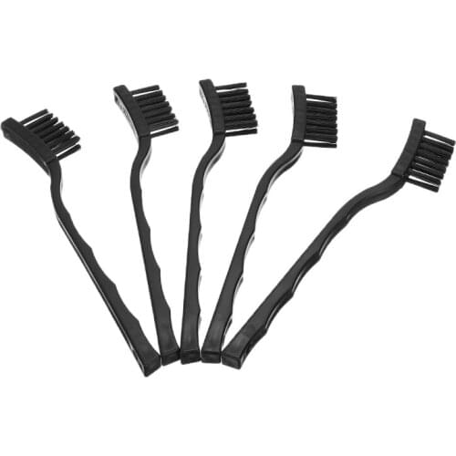 5pcs/set Non Slip Handle PCB Rework ESD Brush Anti Static Dust Brush for Electronic Cleaning Repair Soldering Brush