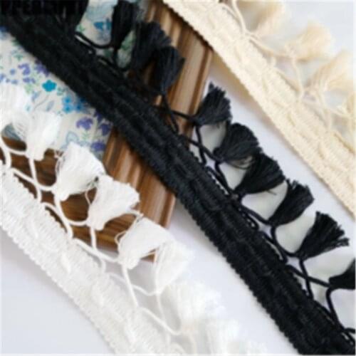 Fringe Bridal Saree Tassel Lace Trim Ribbon Wedding Fabric Sewing Craft Cotton