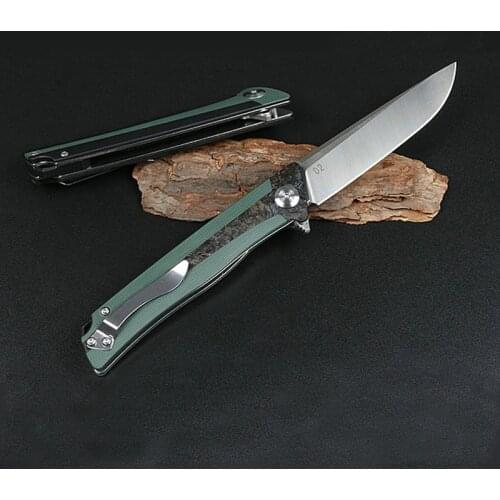 Free shipping senior The sharp D2 steel hunting survival tactics folding knife hardness 60 HRC EDC tool High-end gift knife