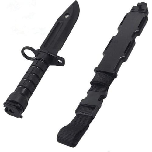 Safe 1: 1 Rubber Knife Military Training Enthusiasts CS Cosplay Toy Sword First Blood Props Dagger Model DXAD