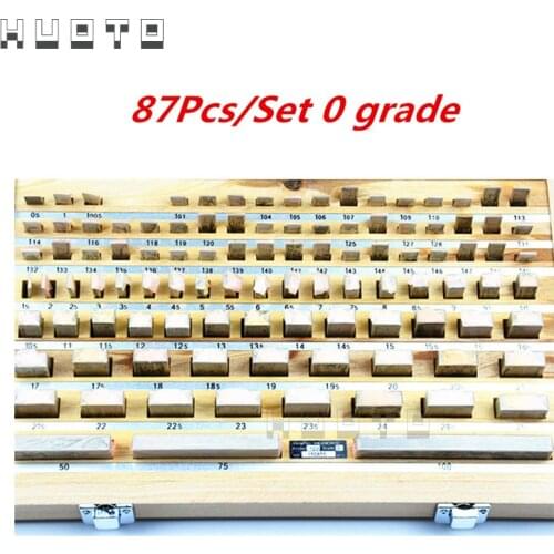 ETOPOO 87Pcs/Set 1 grade 0 grade Block Gauge Caliper Inspection Block Gauge inspect Measuring Tools