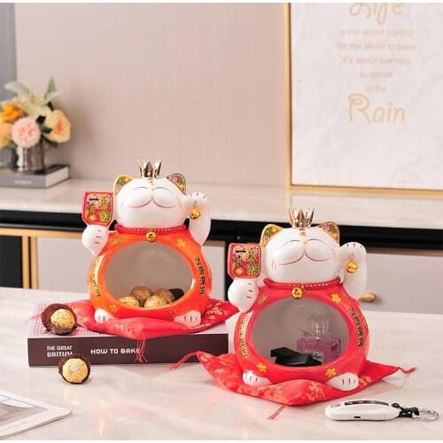 Japanese Style Home Decor Teen Room Decoration Cat Ornaments Kawaii Room Decor Ceramic Cat Decorations Girl Room Decoration