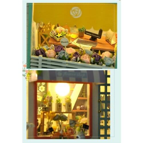 Handcraft Dollhouse With Furniture Puzzles Building Kit Creative DIY House