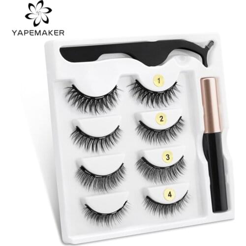 Magnetic Eyelashes Magnetic Eyeliner Waterproof Liquid Natural False Lashes Little Eyelashes Makeup Tools Russia 5 Days Delivery
