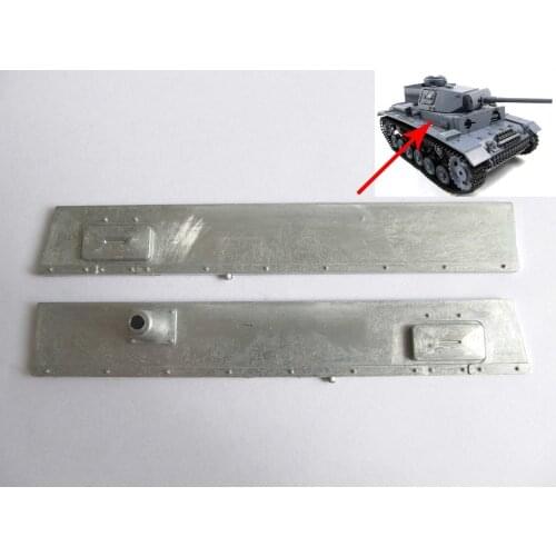 Mato left & right metal plate for 1/16 1:16 RC Panzer III, IIIH tank