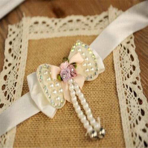 Pet Fashion Dog Collar Bow With Bell Cat collar Ribbon Pet Collar Adjustable XS S M L XL Various Colors Dog Cat Collar Gifts