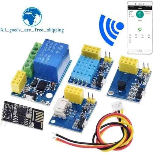 ESP8266 5V WiFi Relay Module DS18B20 DHT11 RGB LED Controller Things Smart Home Remote Control Switch ESP-01S For Arduino STM