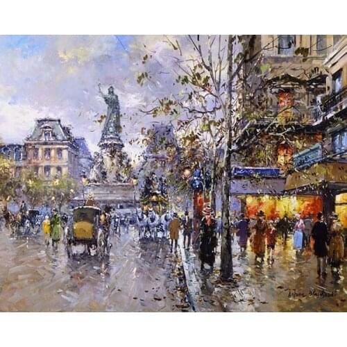 Painting By Numbers DIY Dropshipping60x75cm New Street View Goddess Landscape Handmade For Living Room Wall Decor Oil Painting