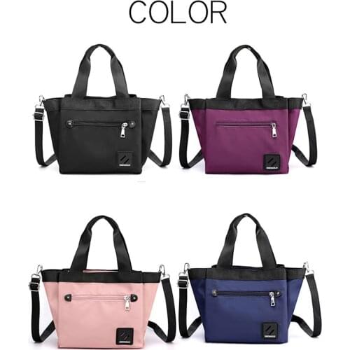 2021 New Ladies Shoulder Bag Trend Joker Large-capacity Fashion Simple Solid Color Japanese Korean Nylon Bag