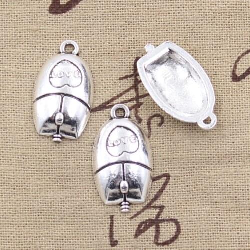 10pcs Charms Computer Mouse 25x14mm Antique Silver Color Plated Pendants Making DIY Handmade Tibetan Silver Color Jewelry