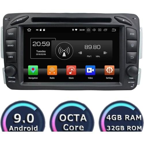 Roadlover Android 9.0 Car DVD Player For Benz ML W163 CLK W209 C-Class W203 SLK W170 E-Class W210 A-Class W168 Stereo GPS Navi
