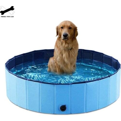 Foldable Dog Swimming Pool Pet Bath Pool Round Pvc Leakproof Water Pool Indoor And Outdoor For Dogs Cats And Kids