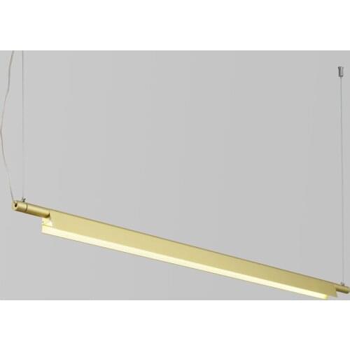 Modern Linear LED Pendant Lighting Designer Ins Suspension Hanging lights Bar/Office Dinning Room Table lamp/Light FIxture