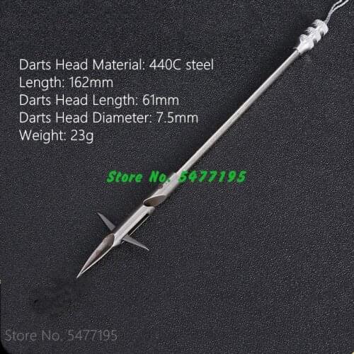 1pcs Deepwater Fishing Darts Slingshot Arrows Skill Shooting Fishing Hunting Slingshot Heads Stainless Steel Crossbow Arrows