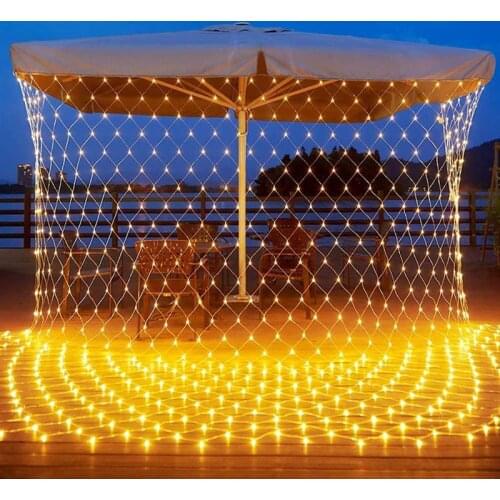 LED Light Net LED Fairy Lights Waterproof 8 Modes Fairy Lights Curtain Indoor Outdoor Decoration for Garden Wedding Party