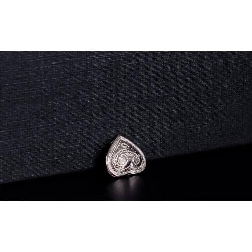 20pc 13*12mm Punk Bling Sliver Floral Sweet Love Heart Handmade Leathercraft Concho Decor Rivet Stud Bag Hatband