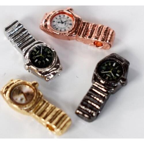 Umedolly Dollhouse Miniature 1:12 Toy 4 Pieces Of Watches Decor Mini Furniture Toy Accessories