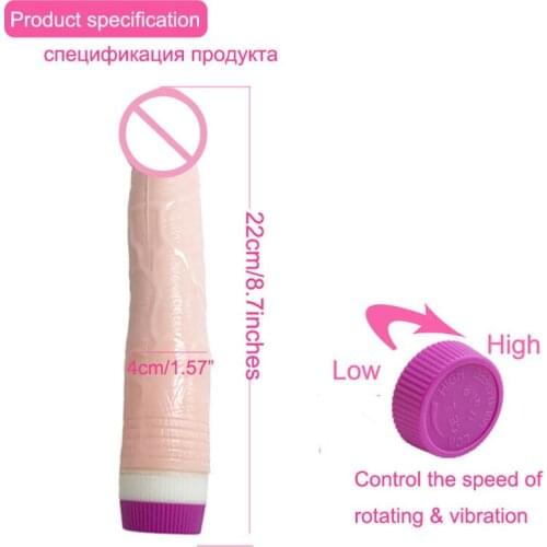Rotation Faloimitator Realistic Dildo Vibrator for Women Vibrating Big Phallus g Spot Vibration Sex Toys for Adults Woman Shop