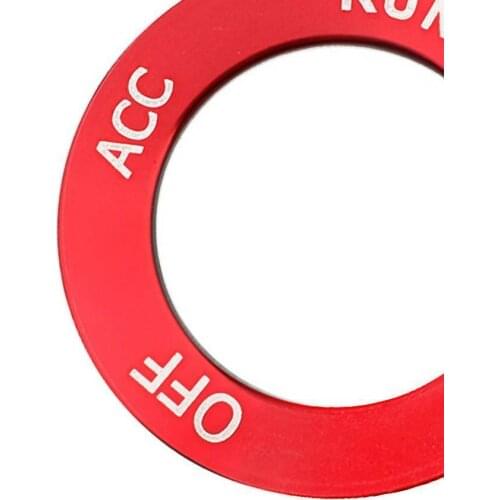 Replaces Start Stop Button Cover Trim Accessories Aluminum For Dodge Charger 2015-2019 Parts Red