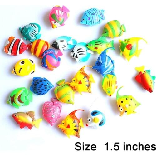 10pcs/Set Vivid Landscape Aquarium Ornament Decoration Plastic Fake Fish Floating Artificial Fish Small Tropical Fish Simulation
