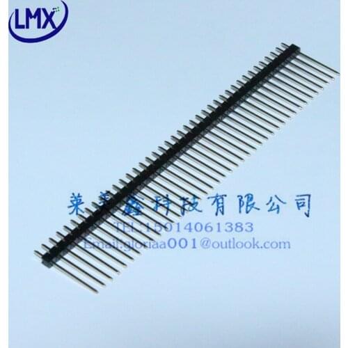 20pcs/lot 2.54mm 1*40pin H=19MM single row straight Needle Connector Pin Header Copper Male