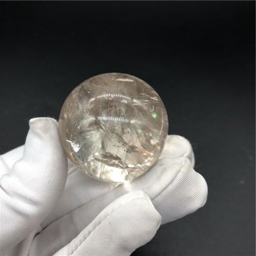 3.8cm NATURAL SMOKY QUARTZ CRYSTAL SPHERE BALL HEALING GEMSTONE