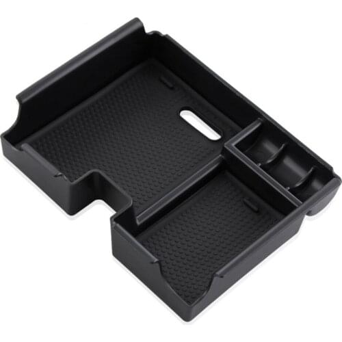 Car Armrest Box Central Secondary Storage Glove Phone Holder Container Organizer Case For Land Range Rover Evoque 2009-2016