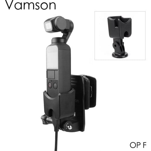 Vamson Base Mount Stand For DJI OSMO Pocket Accessories Fixed Stand Bracket Backpack Clip Extension Fixed Stand Holder OPF