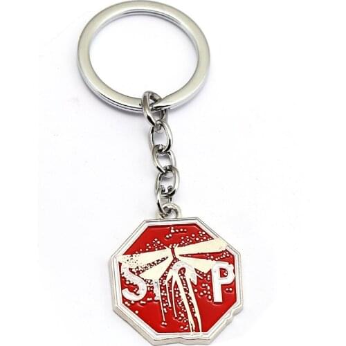 The Last of Us 2 Keychain Metal Key Ring Holder Men Car Women Bag Key Chain Pendant Chaveiro Game Jewelry
