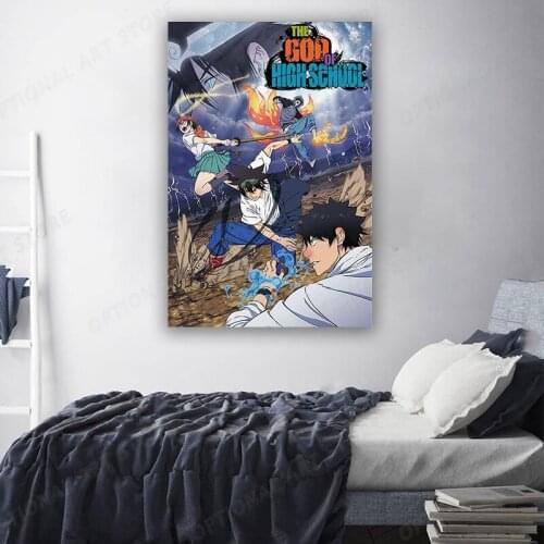 Decorative Paintings Home Decor The God of High School Wall Canvas Painting Decors Live Room Bedroom Artwork