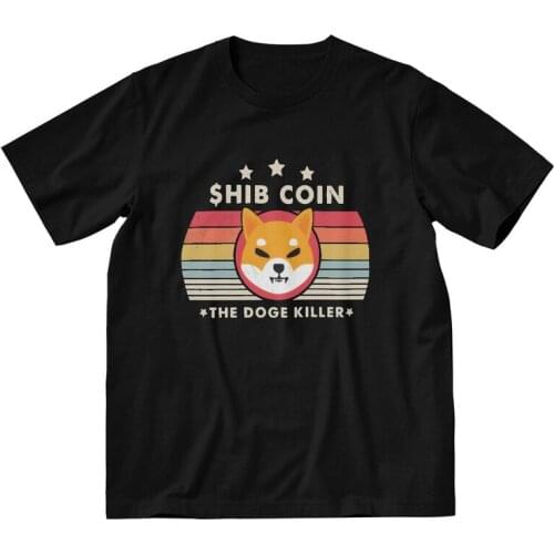 Token Crypto Shiba Inu Coin T-shirt Men Novelty T Shirts Short Sleeve Blockchain Bitcoin Crypto Tshirts Cotton Tee Top Clothing
