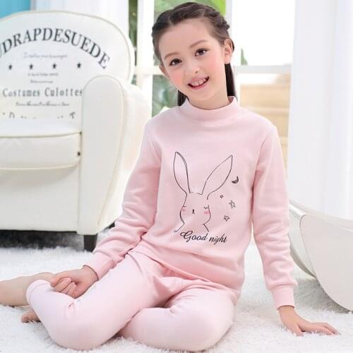 Teenage Cotton Set Long Sleeve Pyjamas Kids Childrens Pajamas Clothes Boys Sleepwear Big Girls Night Suit For 110-180cm Height