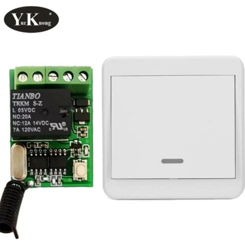 Door Access Opener Button Remote Switch Computer on off Button Push Button Wireless Switches 315 433 RF Relay Contact NO COM NC