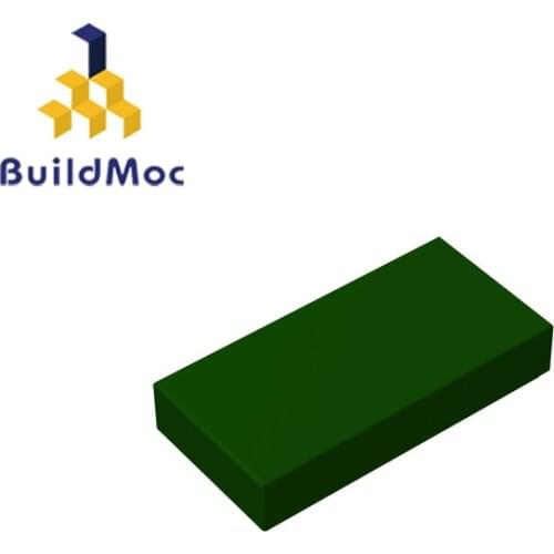 BuildMOC Compatible Assembles Particles 3069 Tile 1 x 2 For Building Blocks Parts DIY LOGO Educational gift Toys