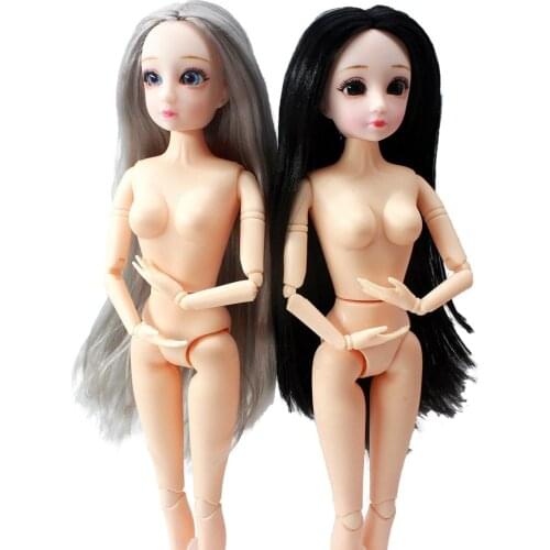 BJD Doll 30cm Fashion Doll Toys for Girls Jointe Dolls Body Make-up 3D Eyes Beautiful Princess Baby Dolls Plastic Toy for Girls
