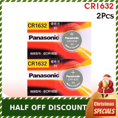 PANASONIC BR1632 ECR1632 DL1632 KCR1632 LM1632 KL1632 2pc cr1632 3v button cell coin lithium batteries for watch car toy
