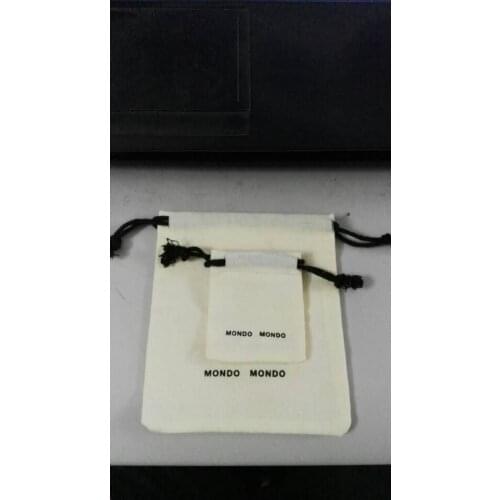 1100piece small cotton jewelry pouch cotton gift pouch ; size 5.7*5cm and 9*6.5cm; with custom logo and include shippingn by DHL