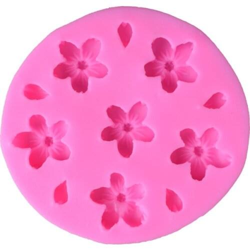 3D Sakura Handmade Soap Model Oriental Cherry Handmade DIY Mold Aromatherapy Candle Silicone Mold Aromatherapy Candle Mold Mini