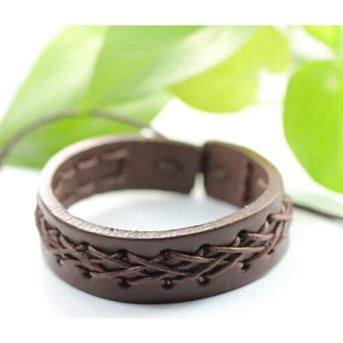 Ethnic 6 Pcs/set Charm Handmade Woven Men Leather Bracelets Women Vintage Bangle Male Homme Jewelry Accessories DX10