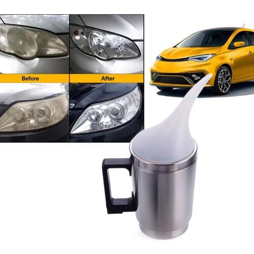 2 Cover Car Headlight Refurbished Atomizing Cup Car Headlight Lens Restoration Kit Restorer System Polishing Tool Restore Clear