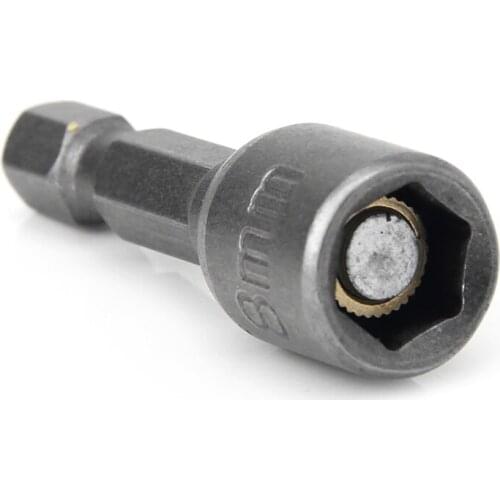 10 Pcs Magnetic Nut Driver Set 8mm 5/16" Socket Adapter Hex Drill Bit