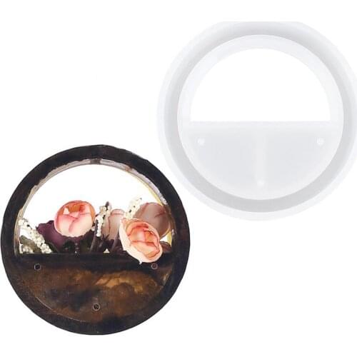 DIY Wall Hanging Vase Planter Mold Round Flower Pot Silicone Mold For Home Decor Silicone Mold