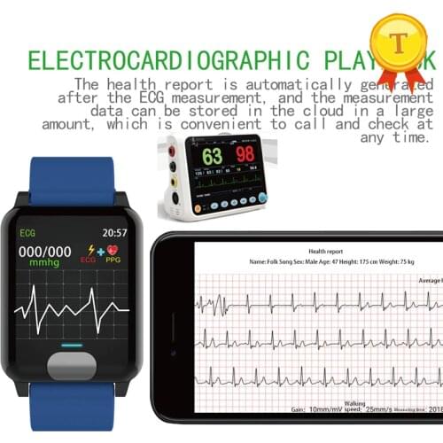 Newest Waterproof Fitness Activity Tracker ECG PPG Bluetooth 4.0 smart band Heart Rate Monitor health function Smart Bracelet