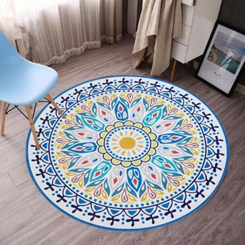 The new flower carpet for livingroom and bedroom round rugs table sofa carpets soft floor door tapete para sala fashion kids mat