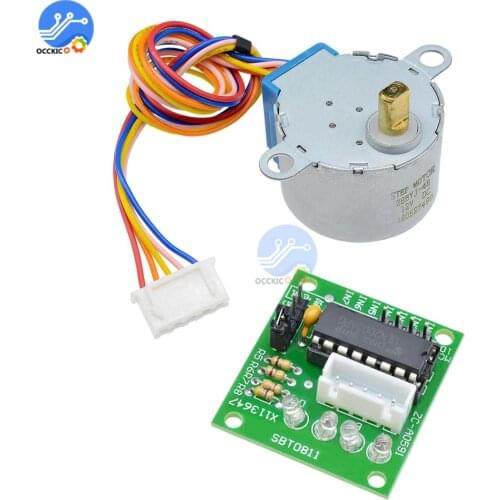 5V 12V 28BYJ-48 Stepper Motor 4 Phase DC Gear Stepper ULN2003 Driver Board for arduino DIY Kit